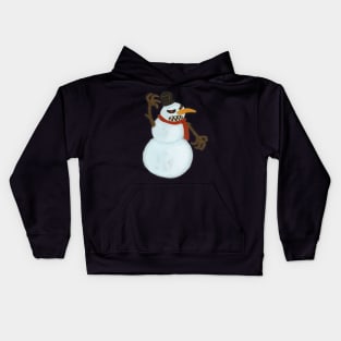 Evil Snowman Kids Hoodie